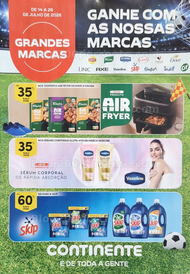 Antevisão Folheto CONTIENTE Grandes Marcas Promoções de 14 a 26 julho